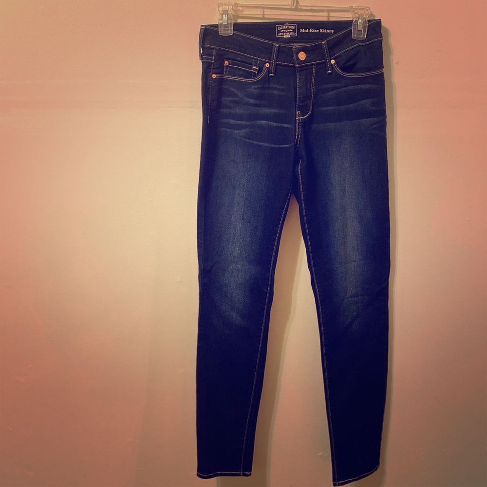 Levi Strauss Mid-Rise Skinny Jeans Size 4 Long